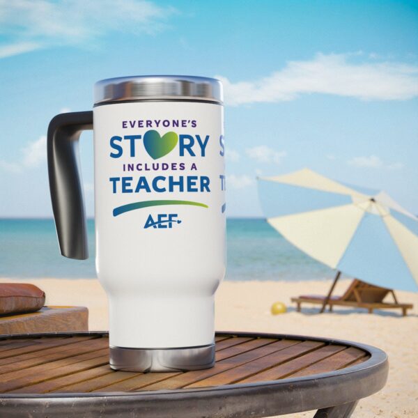 Stainless Steel Travel Mug with Handle, 14oz
