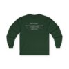 "Dear Parents"  Long Sleeve Tee | Unisex Ultra Cotton Shirt - Image 7