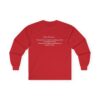 "Dear Parents"  Long Sleeve Tee | Unisex Ultra Cotton Shirt - Image 5