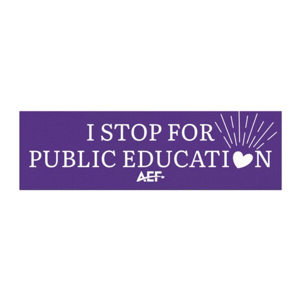 I Stop For Public Ed-Car Magnet