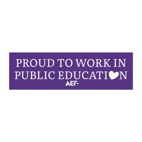 Proud To Work In Public Education-Car Magnet