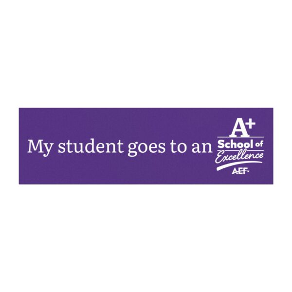 A+ School of Excellence Car Magnet -My Student Goes to