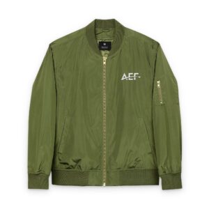 Eco-Friendly Embroidered Bomber Jacket | Sustainable Fashion