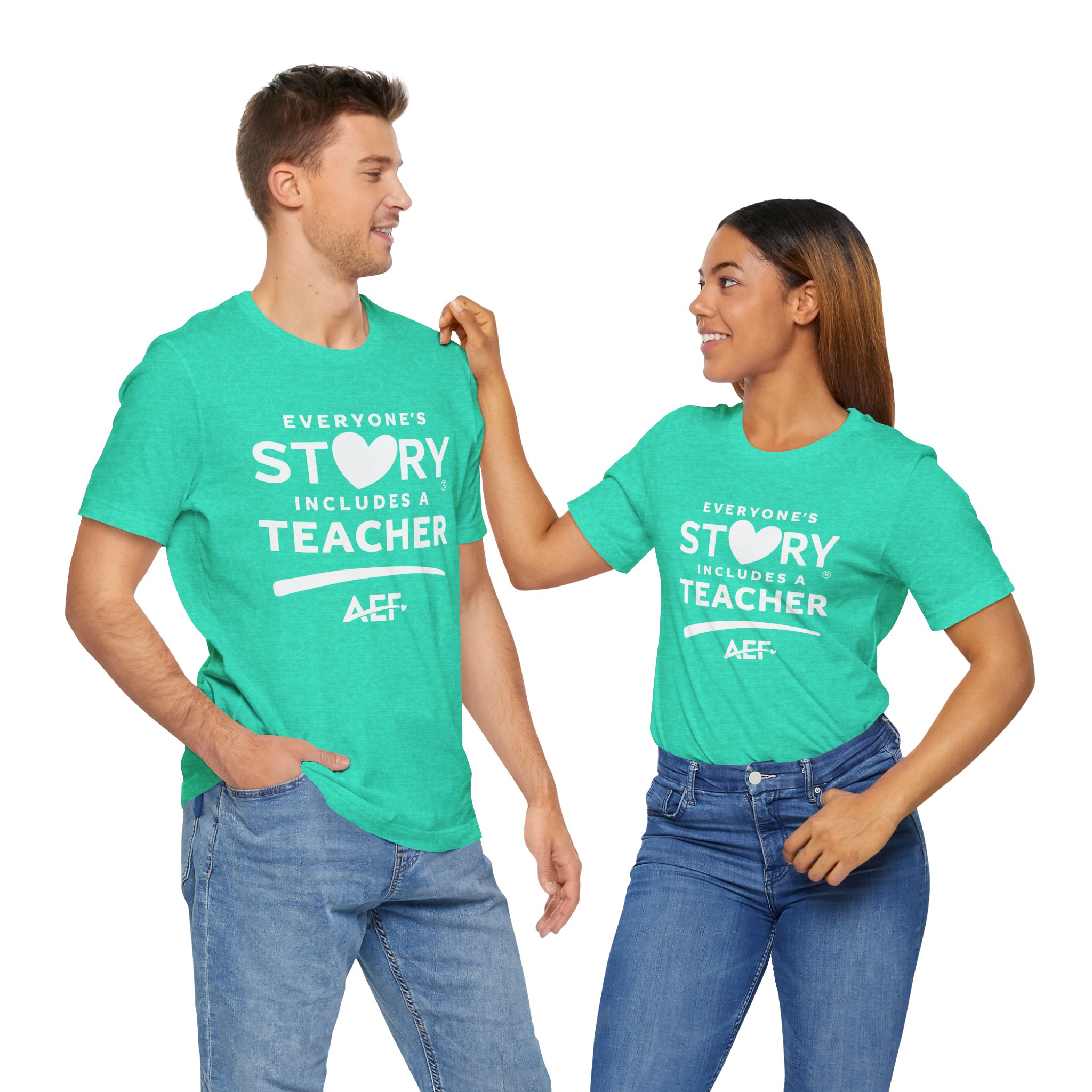 Everyone's Story Includes a Teacher T-Shirt - Unisex - Image 12