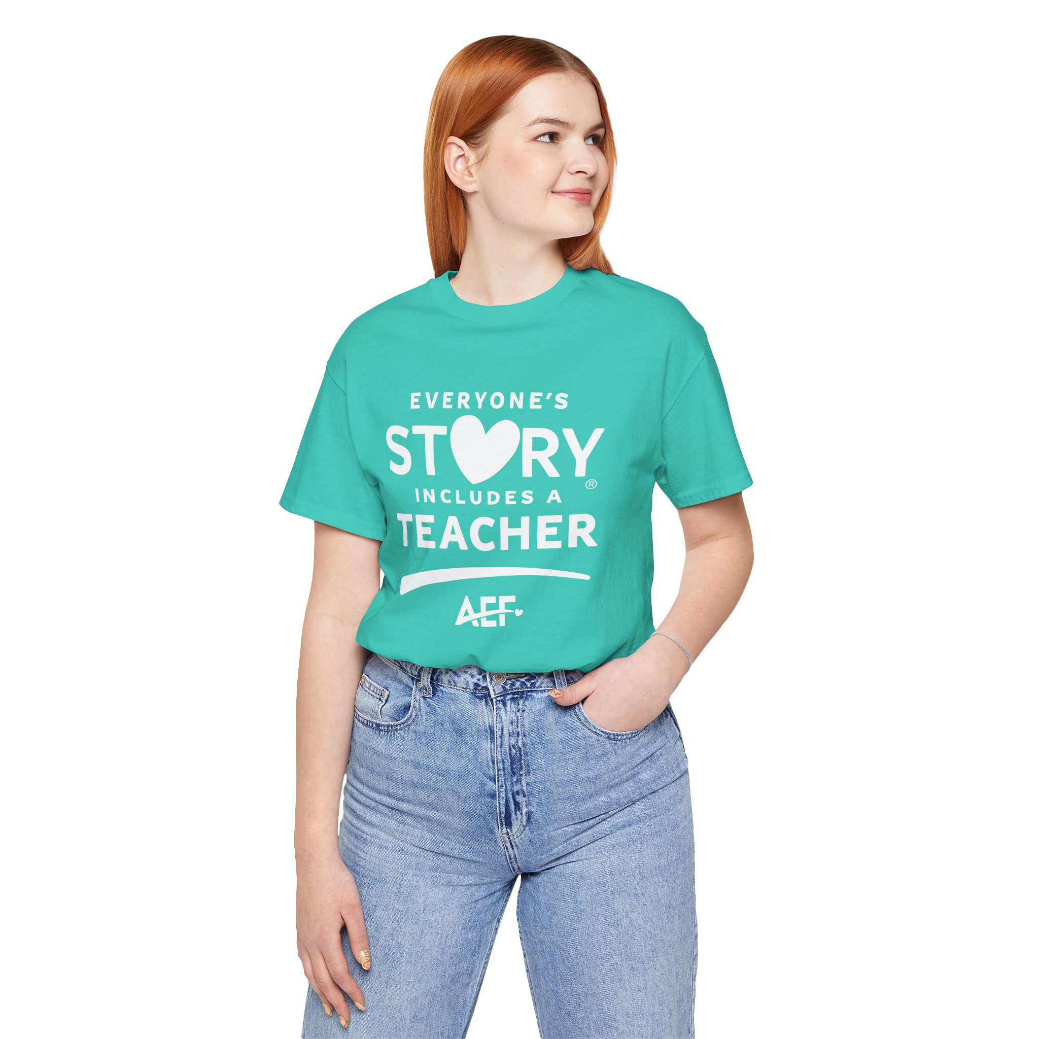 Everyone's Story Includes a Teacher T-Shirt - Unisex - Image 11