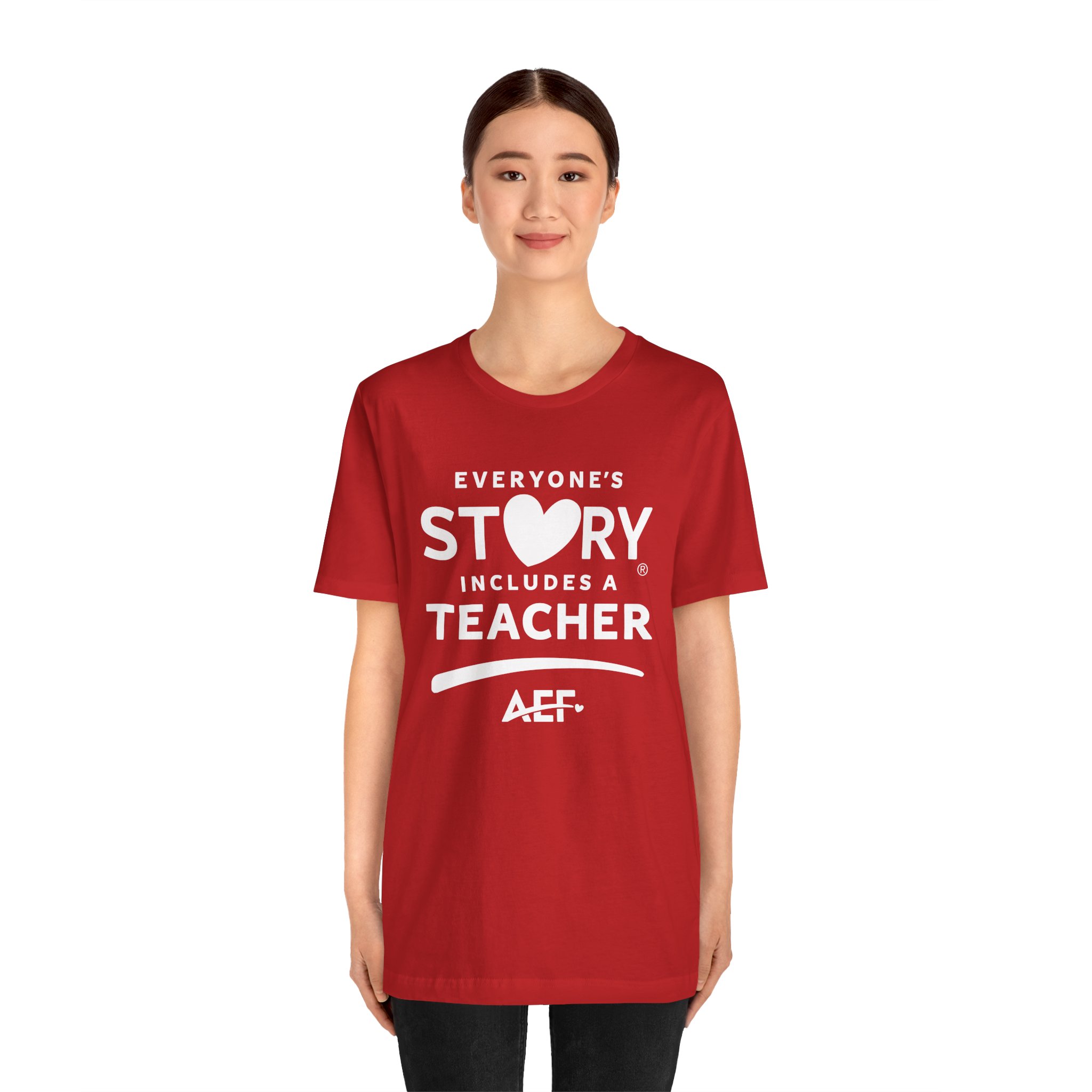 Everyone's Story Includes a Teacher T-Shirt - Unisex - Image 6
