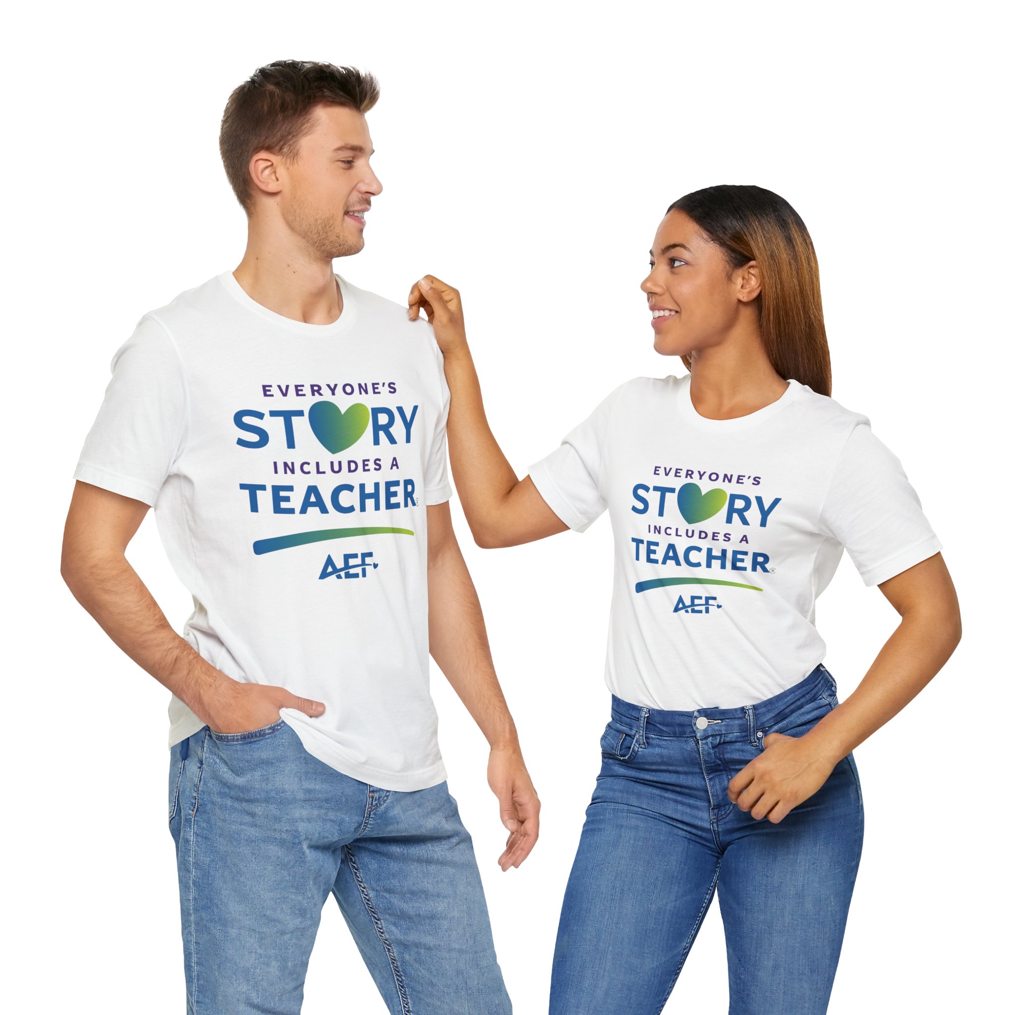 Everyone's Story Includes a Teacher T-Shirt - Unisex - Image 5